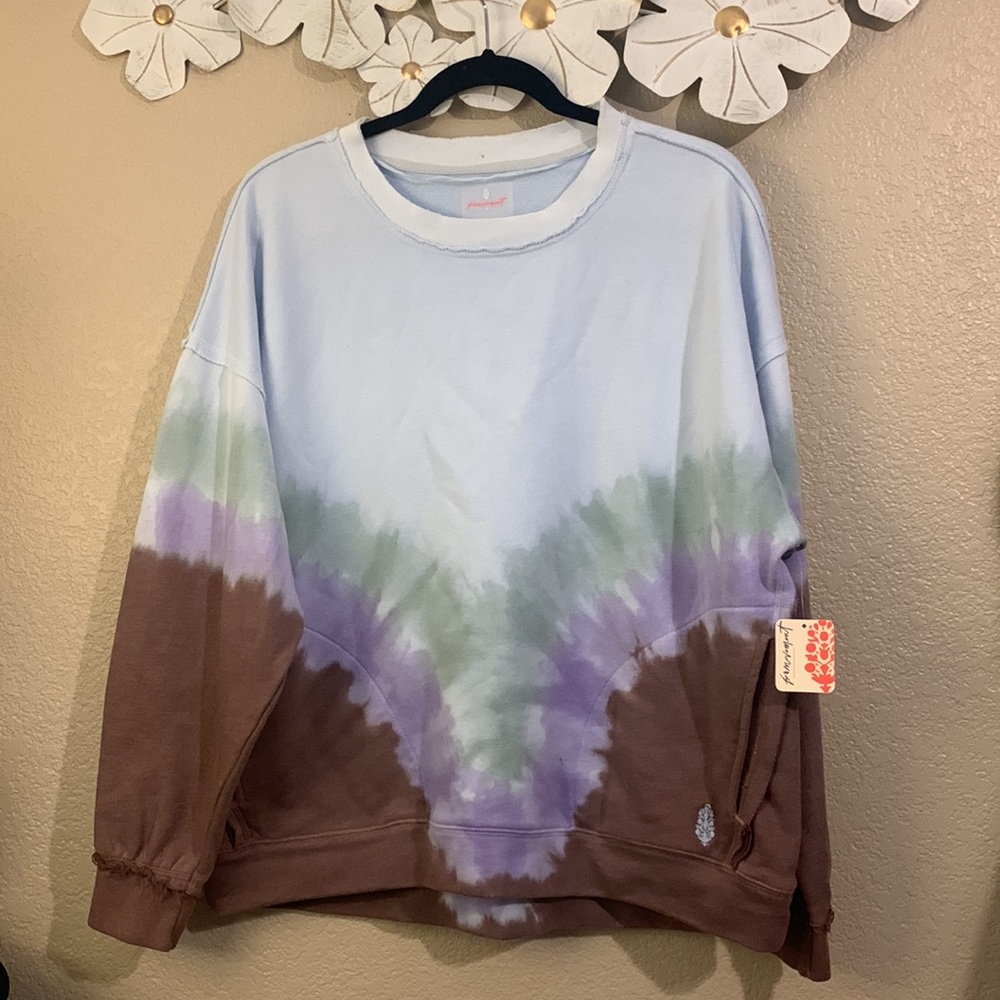 Free people movement tie die sweater - Picture 2 of 3